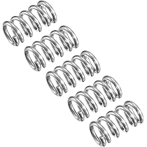 Compresseur De Ressort Amortisseur 0.5mmx6mmx15mm Acier Inox 304 Compression Ressort Argenté Porte Fusible 5x20