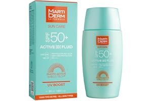 Active (D) Fluide Visage SPF50+ 50ml Sun Care Tous Types de Peaux Martiderm