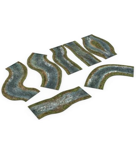 Zones De Jeu En Néoprène Pour Warmachine/Hordes - 2 Cercles 12" Et 2 Rectangles 6x12", Antidérapantes