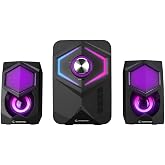 Rampage RMS-175BT 2+1 5W*2 Bluetooth+USB-TF-FM Rainbow Aydınlatmalı Gaming Speaker Hoparl&ouml;r