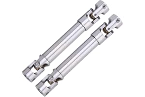 VGEBY Albero di Trasmissione RC, 2 Pezzi in Acciaio Inossidabile 90-125 mm per Axial Traxxas Trx4 Trx6/scx10 d90/TF2/GEN8 1/10 RC Crawler Car Model Accessori Auto Modello di Auto Accessori Modello di