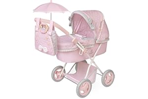 DE CUEVAS TOYS Carro de Muñecas Sophie Plegable con Sombrilla DeCuevas 85075