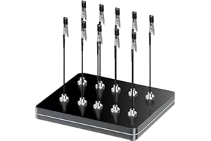 SIBLAIES Dritte Hand Löten, 10 x Löthilfe mit Krokodilklemmen und Magnetischem Sockel, Multifunktionale, Rutschfestem Design und Flexibler, Ideal für Löthilfe, Platinenhalter und Modellbau Zubehör (Klein)