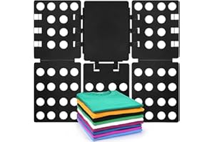 BoxLegend T Shirt Faltbrett T Shirts Kleiderordner Strapazierfähige Wäschefaltbretter aus Kunststoff,Schwarz