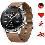 HONOR MagicWatch 2 Orologio da polso da uomo intelligente da 46 mm, con chiamata Bluetooth, cardiofrequenzimetro e stress Spo