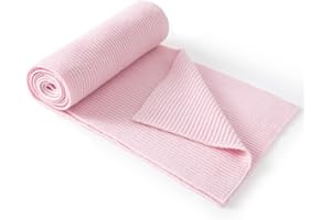 Lallier Sciarpa a coste classica in misto lana e cashmere Sciarpa invernale ultra morbida per donne e uomini con confezione regalo