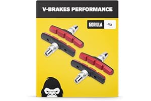 ‎ALPHATRAIL V-Brake Bremsbeläge 2 Paar 70mm Symmetrisch I Für Shimano UVM. I Hohe Bremsleistung I Langlebig & Passgenau I Fahrrad Bremsbeläge für Fahrrad Bremse I Bremsbeläge Fahrrad I Bremsklötze Fahrrad