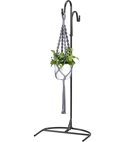 CiCixixi 4 Stuks Tuinherdershaken 120 Cm – Metalen Stok Met Haak Voor Lantaarns En Planten