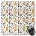 Produktbild HYYCLS Hedgehog Hundematte, Muster mit Hedgehog Fox Basket Mushrooms Cones and Spruce Life in The Woods, Standard Size, rechteckig, Nicht Rutschfest, Mousepad, Mehrfarbig