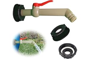 MARURY IBC Robinet Cuve 1000l（1Inch-25MM）Robinet de Sortie IBC Adaptateur de Réservoir de Robinet IBC Pour Réservoir de Robinet IBC (DN40/50)