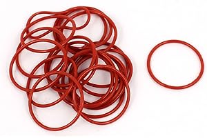 UXCELL sourcing map 20 Stück Rot 18mm x 1mm Gummi Nitrilkautschuk O Ring NBR Dichtung Dichtungsringe de