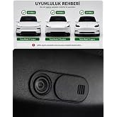 2 Adet Li Parts Tesla Model Y Juniper ve Model Y/3 ve Standart Model Uyumlu Kamera Kapatıcı, Kamera Gizlilik Kapağı