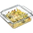 karadrova 1.5L Glass Casserole Dish with Lid, 24x20x9cm Oven Proof Dishes with lids, Square Casserole Dishes, Microwave and Oven Safe
