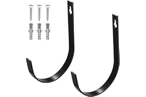kebitedamai 2 Pz Ganci da Parete per Garage, Gancio Bici Muro, Gancio da Muro da Parete a U in Metallo, Ganci Utility per Garage Sedia Tubo Attrezzi da Giardino Utensili Elettrici(210mm)