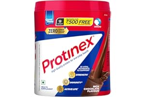 Protinex Health And Nutritional Protein Drink Mix For Adults-(Rich Chocolate Flavor, 400 Gms, Jar) with 25 Vital Nutrients to