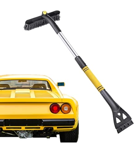 Grattoir à Glace Avec Balai, Degivreure Vitre Pour Pare Brise De Hiver