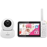 VTech VM924 Video Baby Monitor with Camera, Pan&Tilt, Baby Monitor with 5" LCD Screen,Up to 17 Hrs Battery Life,1.33x Zoom,Ni
