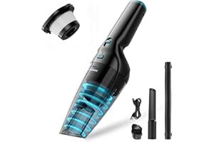 HOMEKANE Handheld Vacuum Cordless 9500PA Powerful Suction Lightweight Small Vacuum Cleaner with 25-30Mins Long Runtime Car Vacuum Rechargeable for Car Home