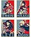 Produktbild Satz von Mini-Poster "Propaganda" Attack on Titan - 4 Post-Karten (20x15 cm)