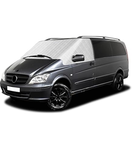Housse De Pare-brise Avant Pour Ford Transit MK7 - Tissu Oxford 600D - Occultant, Imperméable PVC - Protection Gel Et Soleil