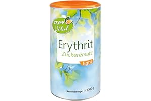 ‎KOPP VITAL KOPP Vital® Erythrit Zuckerersatz light | 1000 g | 100% Erythrit | Tafelsüße | zuckerähnlicher Geschmack | Vegan | zum Süßen von allem Süßspeisen