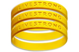 Not Forgotten Official Livestrong Yellow Cancer Support Wristband Bracelet Rubber Various Sizes