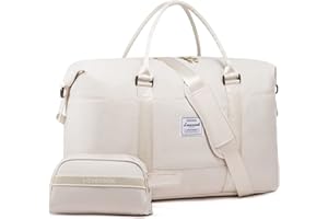 LOVEVOOK Sac de Voyage Femme Weekend Sac de Sport Sac Voyage Grand Taille Bagage Cabine Easyjet Sac Weekend Sac Cabine Avion Sac Polochon Bagage a Main Travel Bag Duffel Bag Carry on Bag Sac Maternité