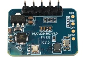 DollaTek 24GHz-Radar-Sensor-Modul Ld2410c Menschliche Präsenz-Erkennung mit FMCW Reichweite 5m Uart/Gpio-Ausgänge für Smart-Home-Sicherheitssysteme​