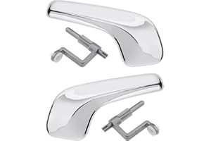 Xiciki 1 Pair Left and Right Car Interior Door Handles, Compatible with Corsa D, Corsa, Van, Corsa MK III 13297813, 13297814, Chrome Interior Door Handles ABS Chrome Linkage