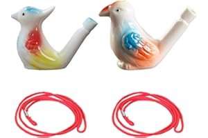 DOUKESH Silbato de Pájaro de Cerámica,Silbato de Agua de Pájaro de Porcelana,Silbato Pájaros,Silbato Pajaro de Agua,Silbato de Pájaro Cerámica,Silbato de Pájaro de Agua,Juguetes Musicales para Niños