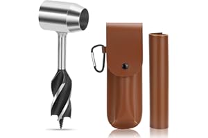 Nutmanel Tarière Manuelle, Outils De Survie Manuel, Foret De Survie Manuel, Perceuse à Main Pour Le Travail Du Bois, Clé à Tarière à Main Bushcraft, pour La Randonnée, le Camping et les Aventures