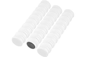 S&S-SHOP Imanes blancos de 24 mm de diámetro, 50 unidades, redondos, extrafuertes, para nevera, tablón de anuncios, rotafolios, pizarras magnéticas, pizarras blancas, imanes para nevera, imanes