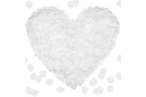 BEELUKY Petali Bianchi Matrimonio 4000 Pezzi Petali di Rosa Finti per Matrimonio San Valentino Centro Tavola Compleanno Atmosfera Romantica