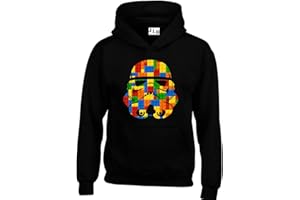 JLB Print Trooper Helmet Bricks Space Wars Sci Fi Movie Film Inspired Premium Quality Unisex Hoodies for Men and Women