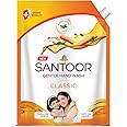 Santoor Classic Gentle Hand Wash, 1350ml with Natural goodness of Sandalwood & Tulsi