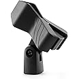 TIGER MCA88-BK Universal Microphone Clip - Quality Spring Mic Clip - Black
