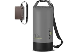 Glymnis Dry Bag 5L 10L 20L Waterproof Bag with Waterproof Pouch Bag + Phone Case and Adjustable Shoulder Strap for Kayaking Boating Fishing Rafting Swimming Camping Snowboarding