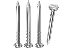 Dayalo 50 sztuk gwoździ stalowych 16 mm, gwoździe do papy dachowej, stal szlachetna A2 V2A, gwoździe do drewna i ścian betonowych