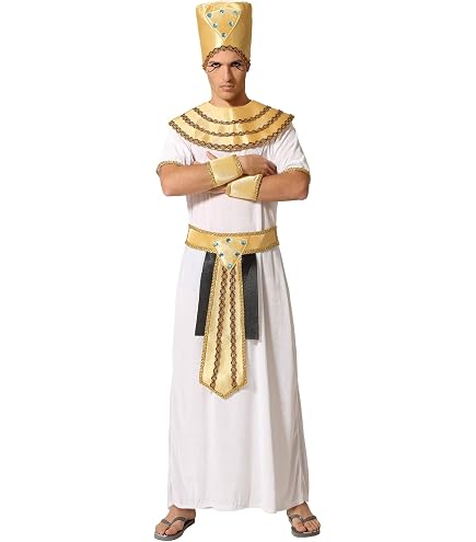 Déguisement Pharaon Adulte - PTIT CLOWN - Toutankhamon Homme - Noir - Tissu lamé doré/noir - Tunique, surcol, ceinture, coiffe - Jeux - Jouets Déguisement Pharaon Adulte - PTIT CLOWN - Toutankhamon Homme - Noir - Tissu lamé doré/noir - Tunique, surcol, ceinture, coiffe - Jeux - Jouets