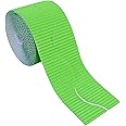 Bright Ideas Corrugated Border Roll for School Displays, Apple Green, 10cm x 7.5m. BI7897.
