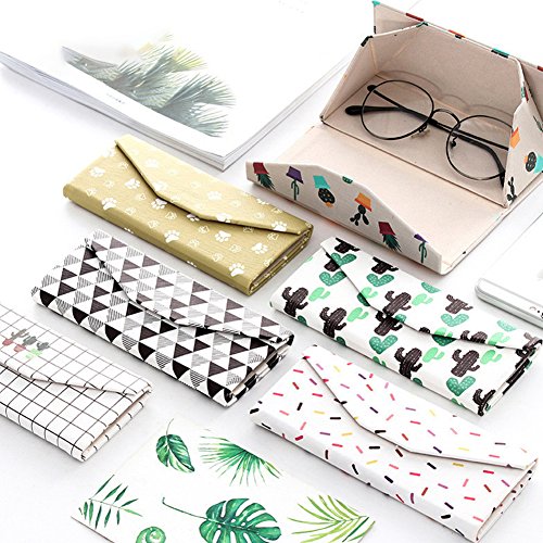 Preisvergleich Produktbild CYNDIE Dreieck PU Brillenetui Brillenbox Brillen Etui Box