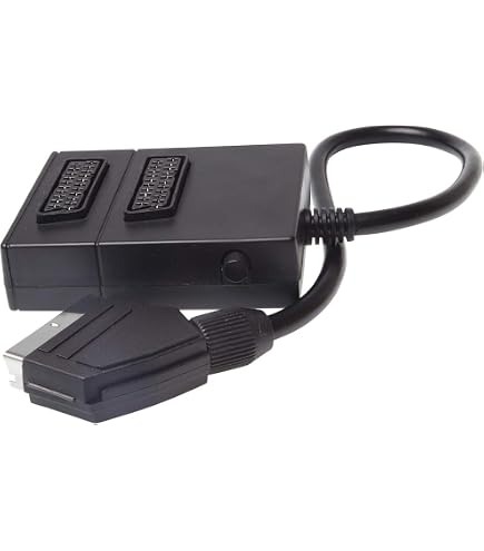 SCART Auf 3 Cinch Adapterkabel Mit Ein/Aus-Schalter – Verbinde Alte Geräte Mit Modernen TVs