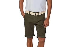 riverso, RIVHenry, pantaloncini stile chino da uomo in 98% cotone, colore: nero, azzurro, blu scuro, blu navy, rosso, verde, arancione, beige, grigio, taglie 44-58