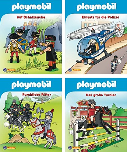 Preisvergleich Produktbild 4er Playmobil 1-4 (Nelson Mini-Bücher)