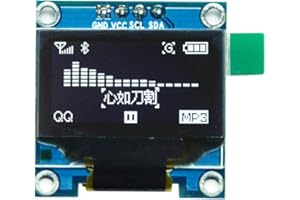 Hailege 0.96" I2C iic Old Display 128X64 4Pin OLED Display Module (Blanco)