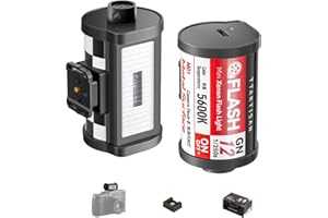 TTARTISAN M01 Flash retro design, mini Xenon GN12, 5600K, 4 livelli potenza, tipo C, compatibile con fuoco Nikon Sony Canon Leica Hot Shoe