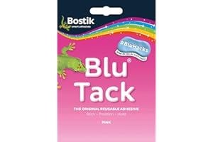 Bostik Blu-tack Mastic Adhesive Non-Toxic Pink 55g Ref 801608 [Pack 12] Jul-Dec 2013
