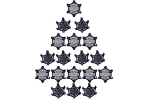 MamimamiH 18 Stück Outdoor-Golfschuh-Spikes, Golf-Stollen, Sport, ultradünn, universelle Trainingsteile, weiches Gummi (schwarz)