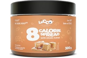 LOCCO LOW CALORIES COMPANY LoCCo 8 kcal Krem Niskokaloryczny Słony Karmel – Bez Cukru i Oleju Palmowego, 300 g