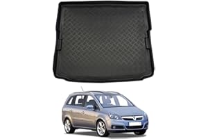 NOMAD Boot Liner for Vauxhall Zafira B 2005-2014 Recyclable Non-Toxic Plastic (PE) Tailored Fit Car Floor Protector Guard Tray Black Custom Fitted Accessory Dog Friendly Waterproof with Raised Edges